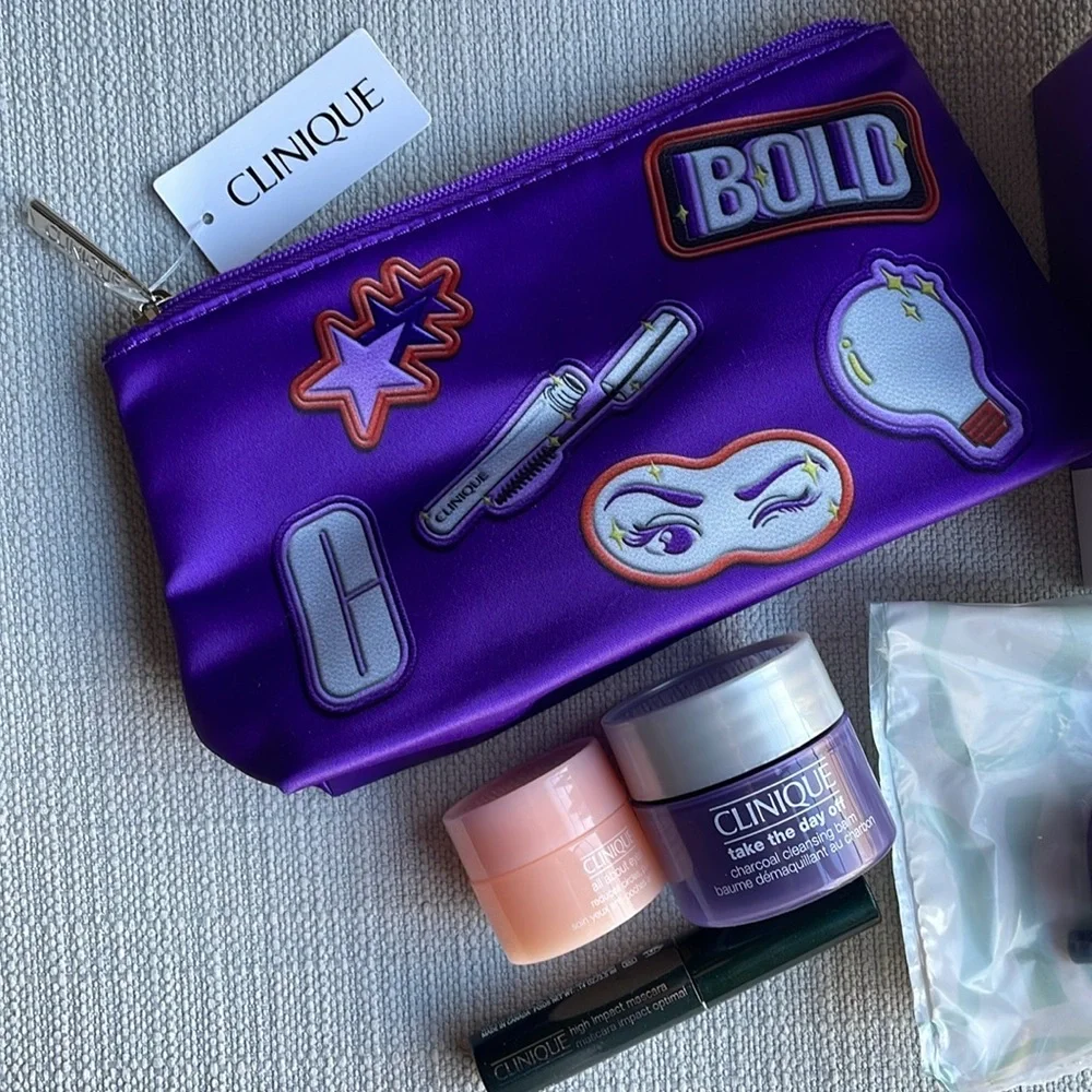 Clinique gift sets with pouch eyeliner eye cream mascara